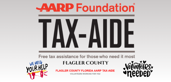 Tax filing season may be months away, but the Flagler County Tax-Aide District is already seeking volunteers who want to serve their community through the AARP Foundation’s Tax-Aide program, said Sheri Muth, District Coordinator of Flagler County. 