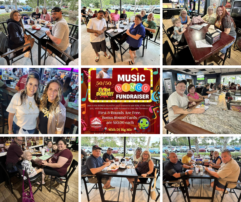 Live Like Cameron Music Bingo Fundraiser Was A Healtfelt Success.