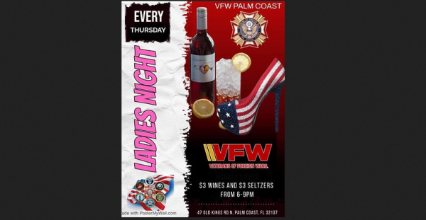VFW Palm Coast Ladies Night Drink Special